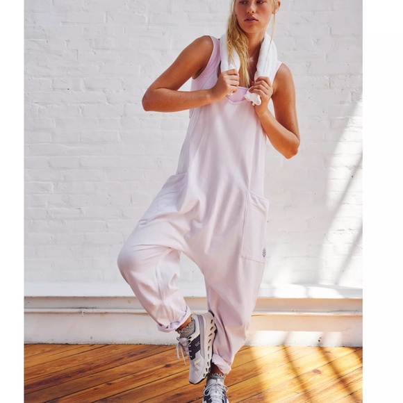 FP Movement by Free People Pants - FP Movement by Free People White Jumpsuit